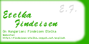 etelka findeisen business card